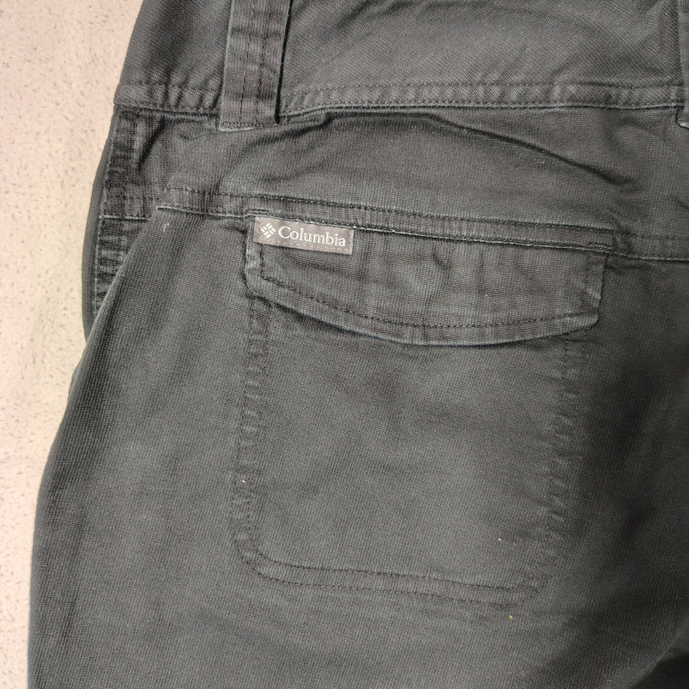 Columbia Capri Pants Womens Size 8 Black Cotton Blend Stretch Outdoor Utility - Picture 10 of 12